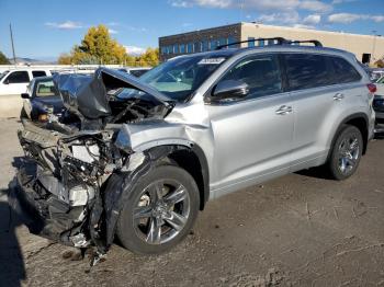  Salvage Toyota Highlander