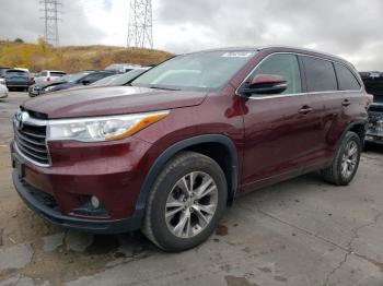  Salvage Toyota Highlander