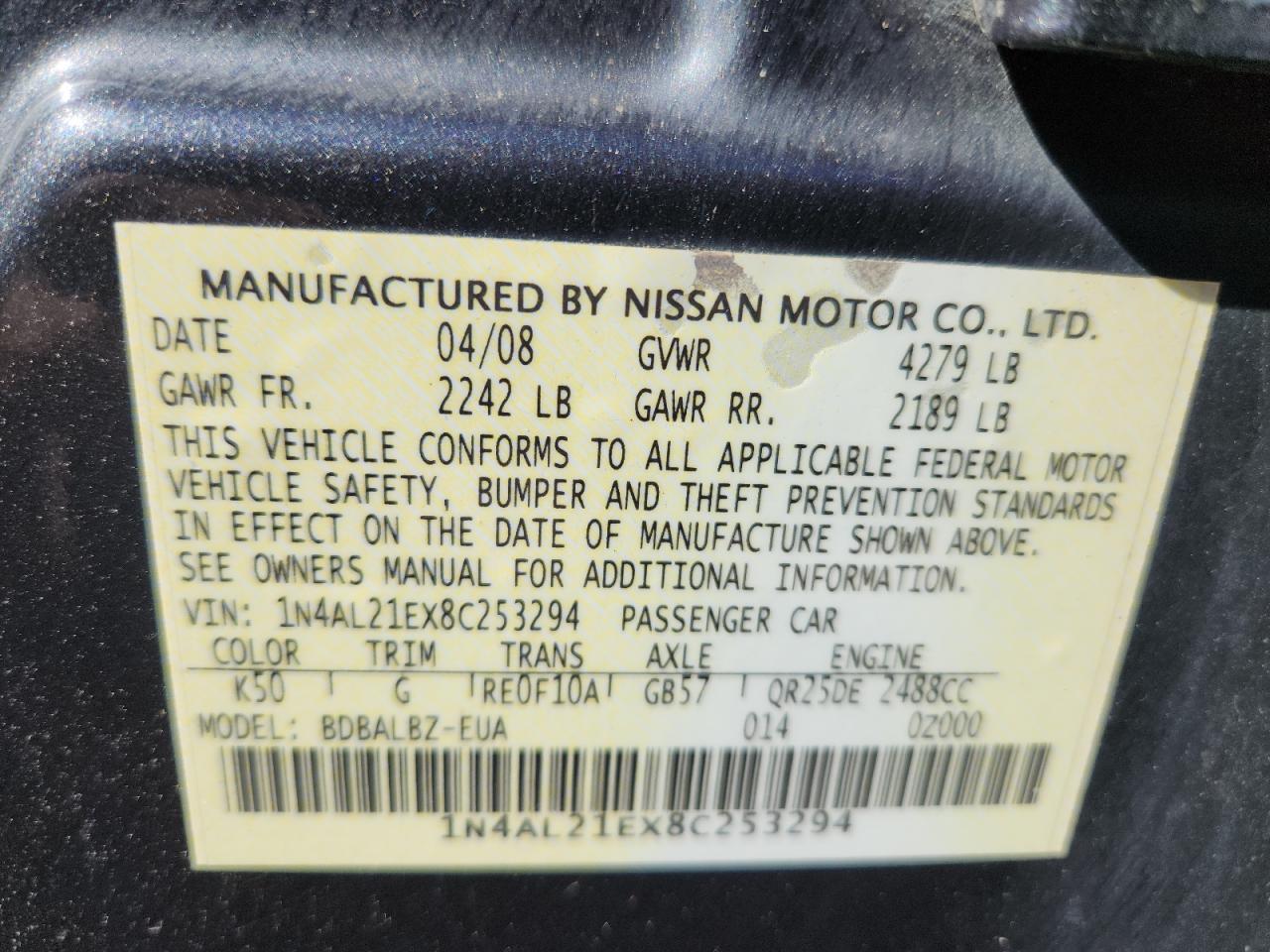 Nissan Altima 2.5 Image 2