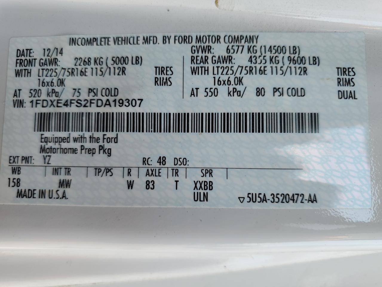 Ford Econoline E450 Super Duty Cutaway Van Image 8