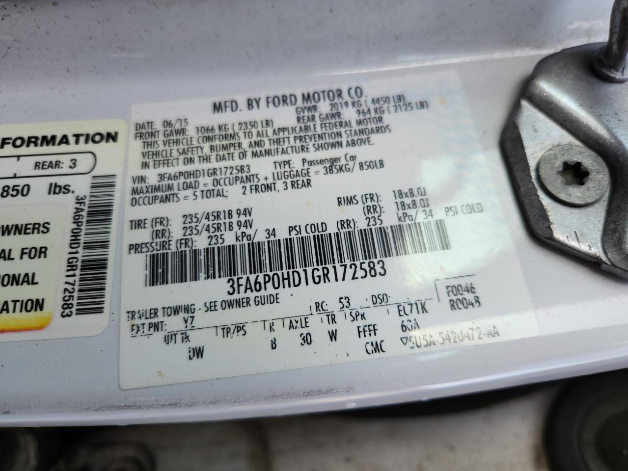 Ford Fusion Se Image 8