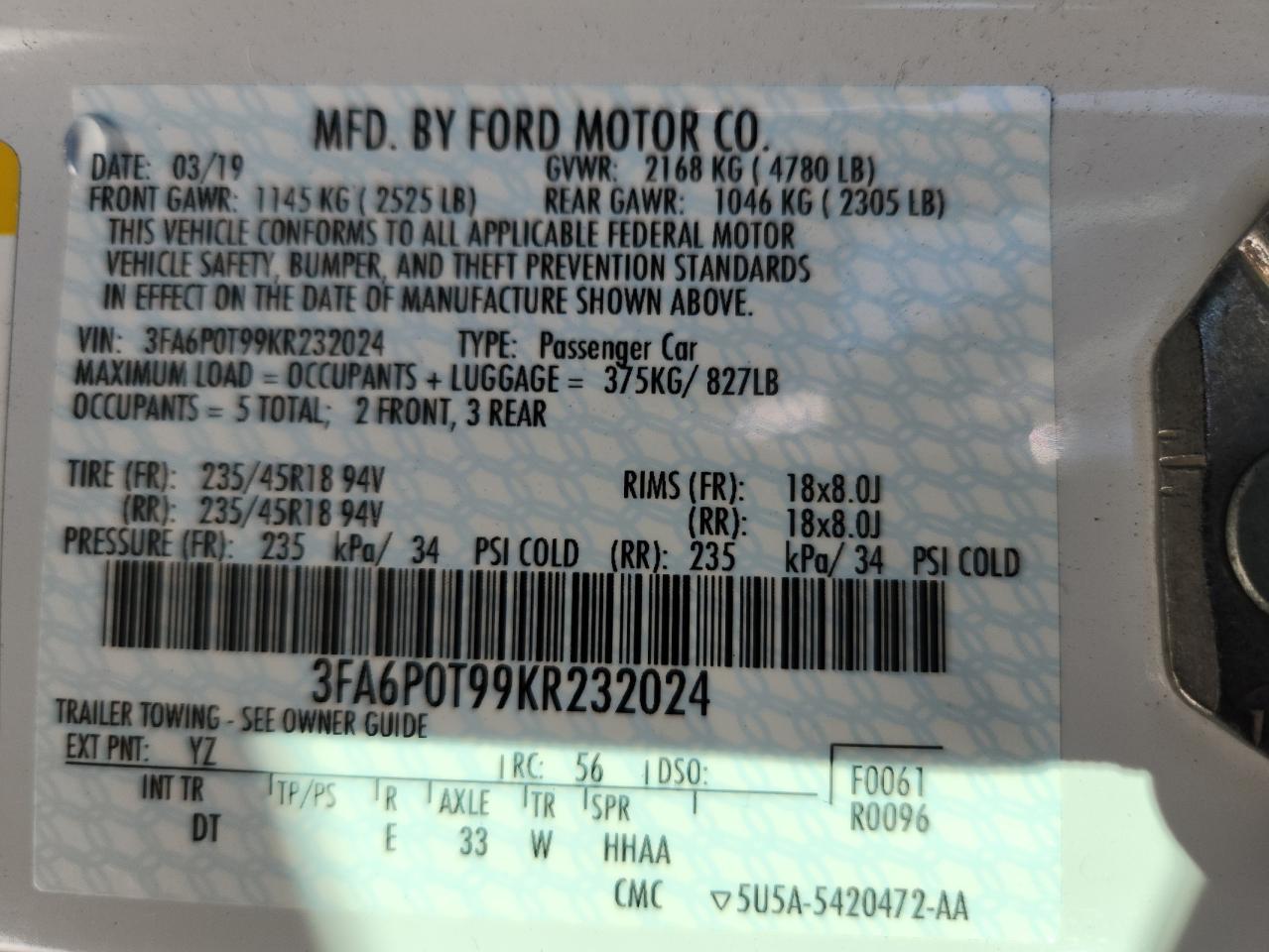 Ford Fusion Se Image 2