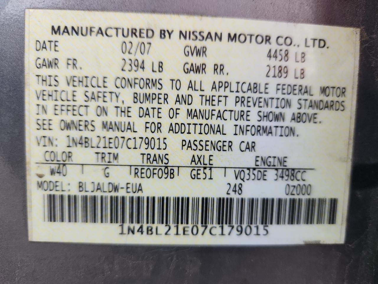 Nissan Altima 3.5se Image 7