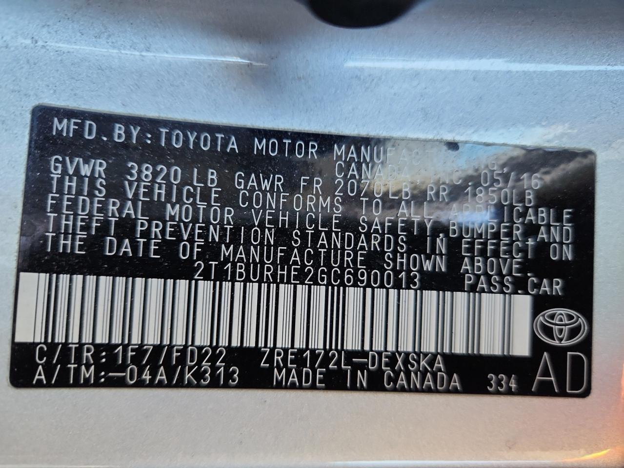 Toyota Corolla L Image 8