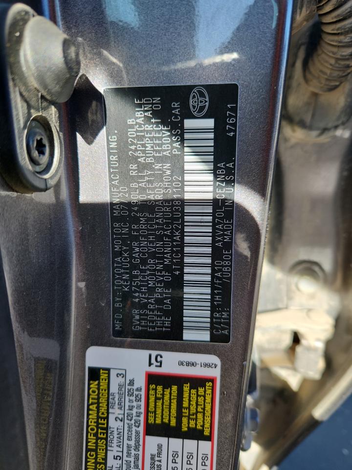 Toyota Camry Le Image 10