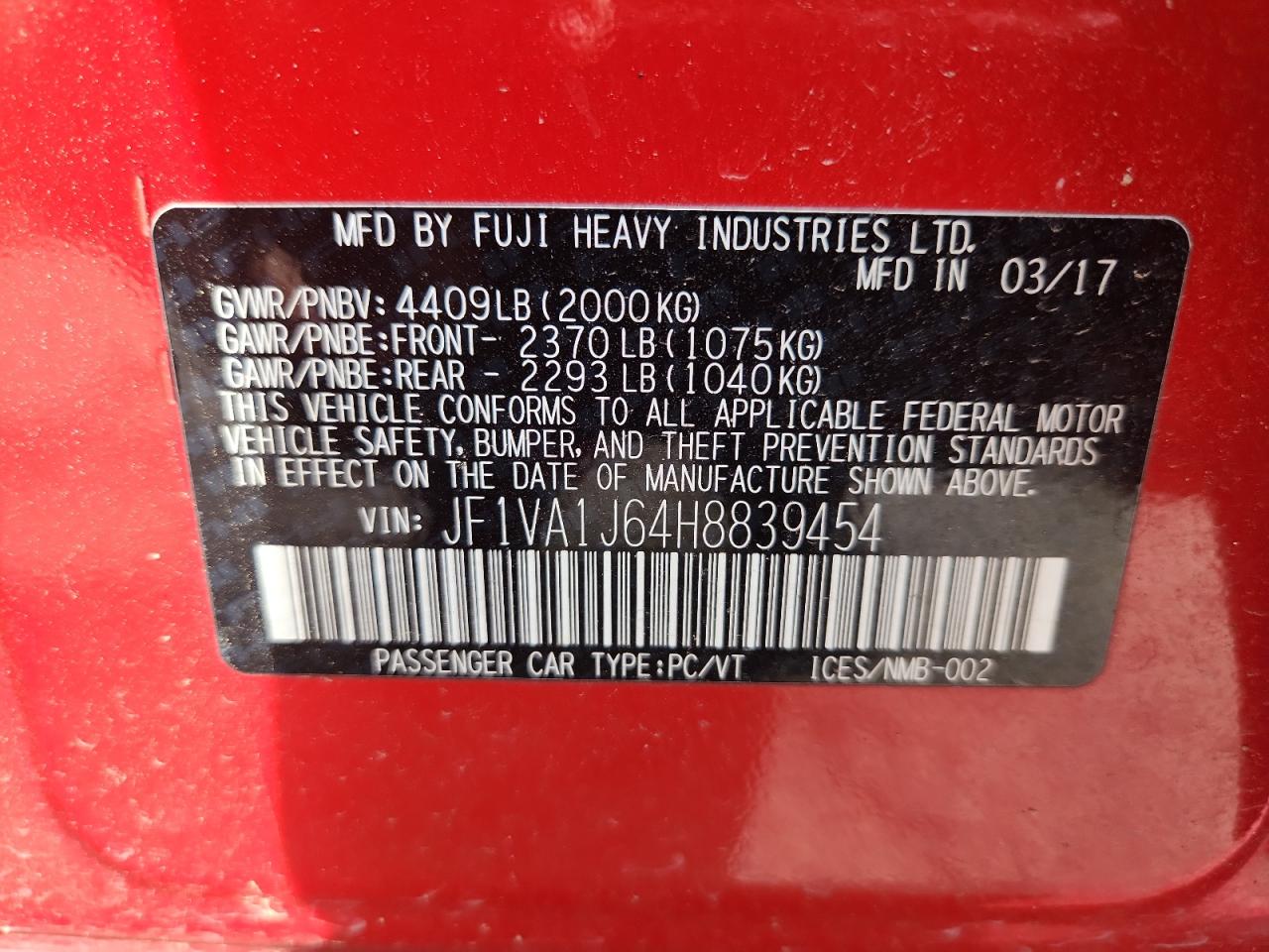 Subaru WRX Limited Image 6