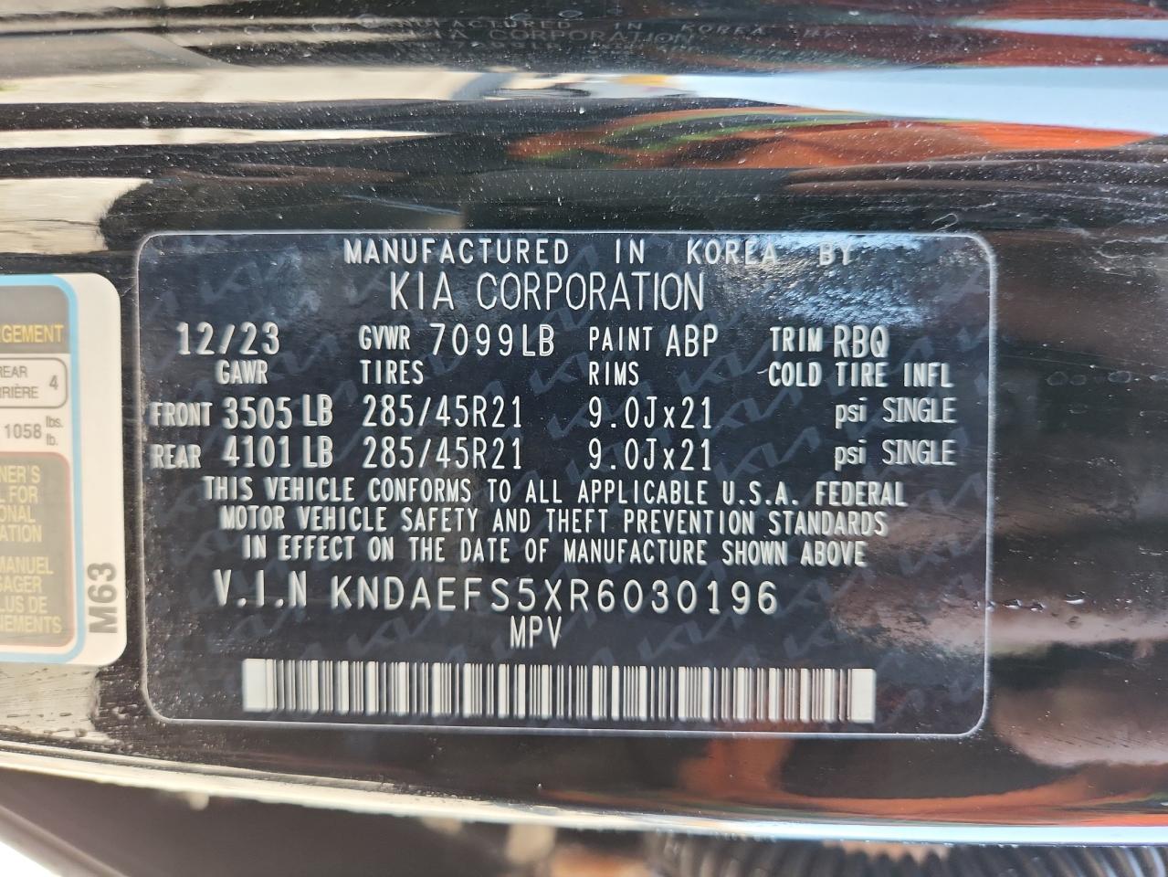 Kia Ev9 Gt Lin Gt Line Image 13