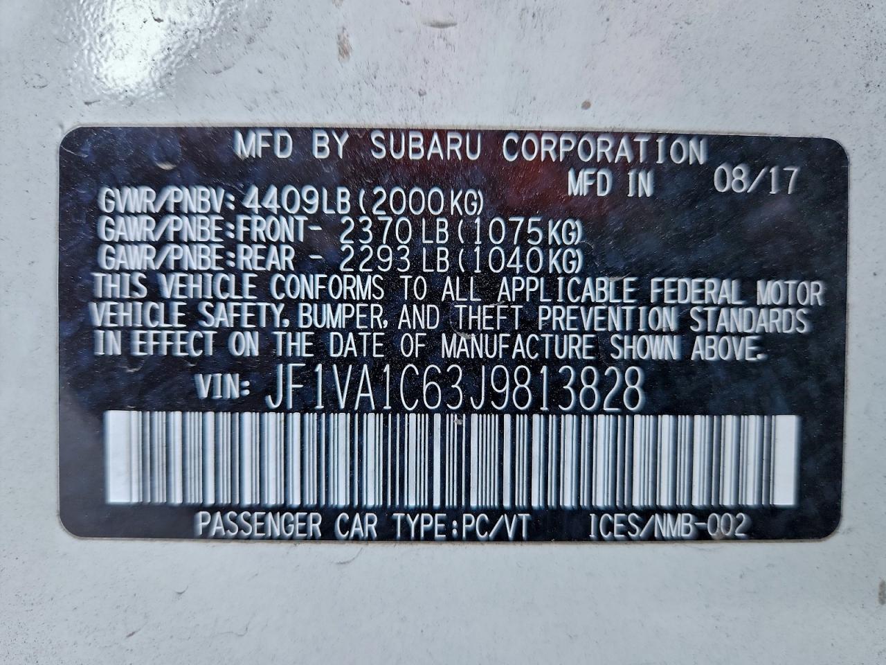 Subaru WRX Premium Image 9