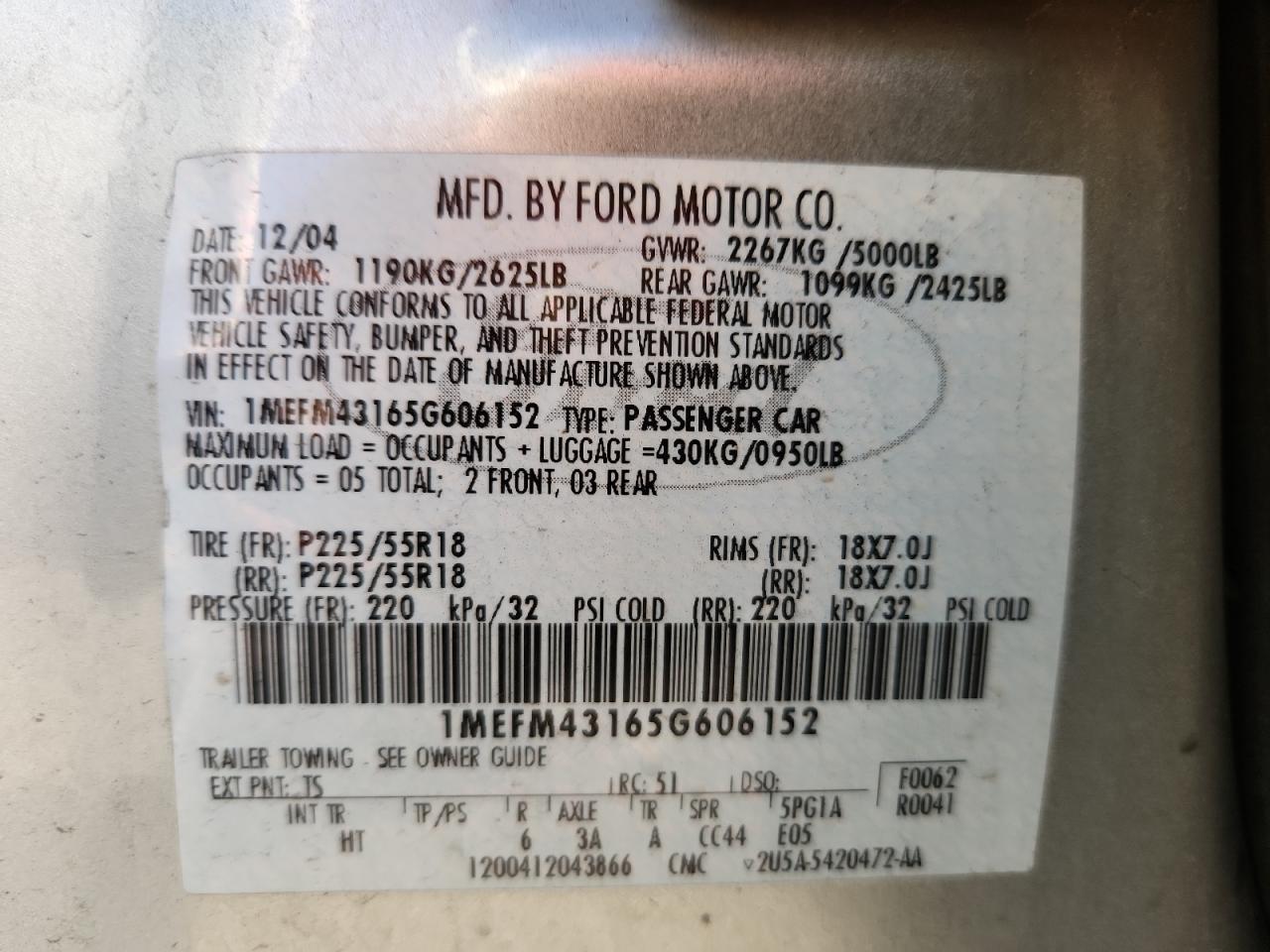 Mercury Montego Premier Image 12