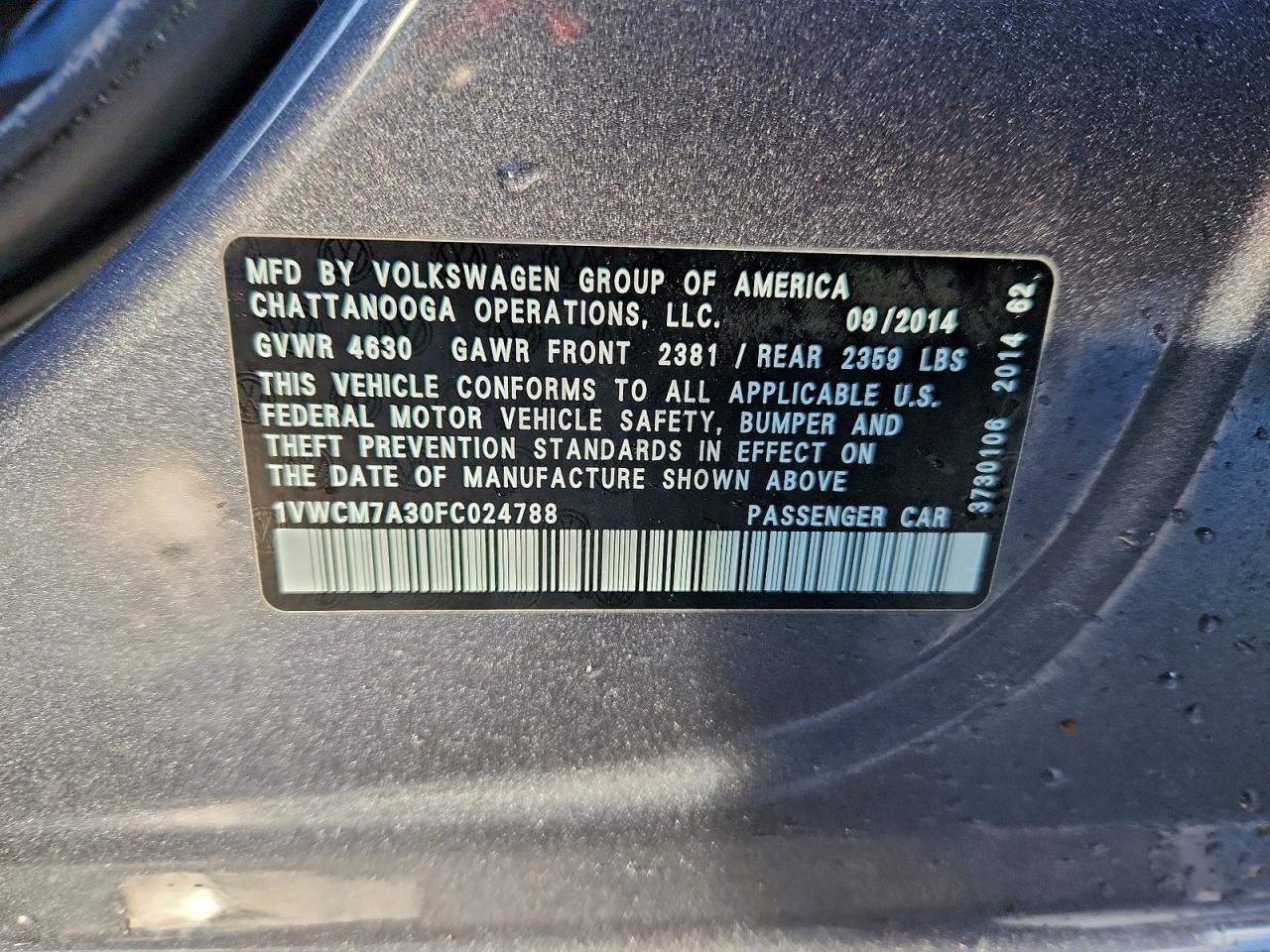 Volkswagen Passat Sel Image 9