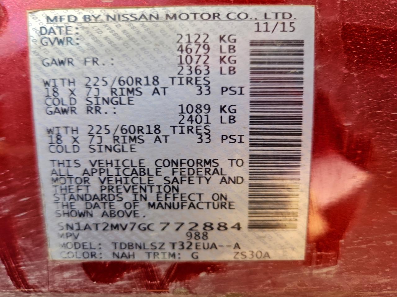 Nissan Rogue S Image 8