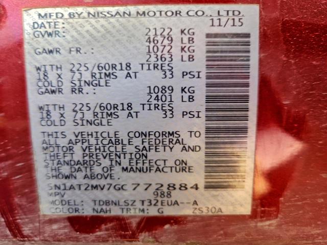 Nissan Rogue S Image 8