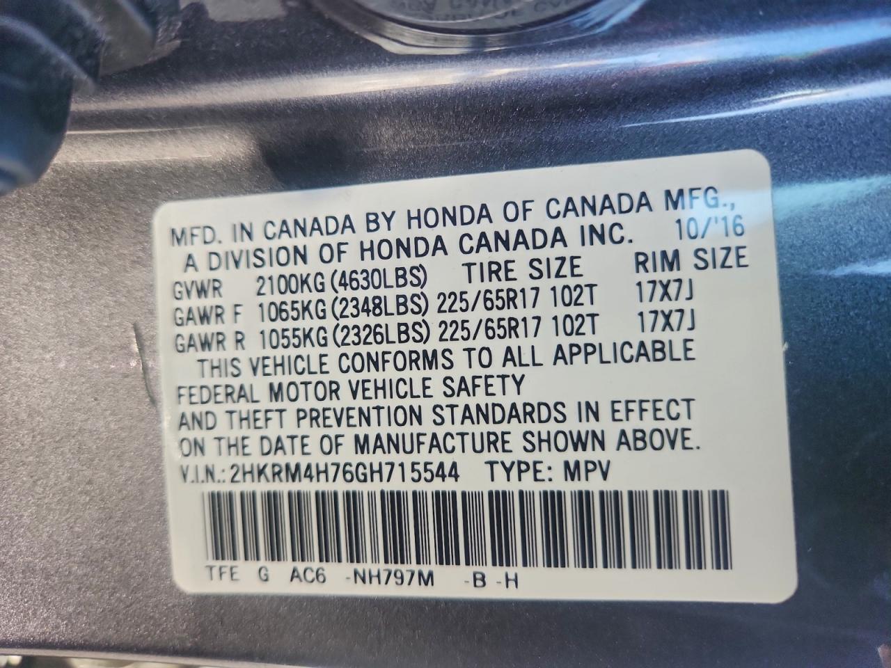 Honda Crv Exl Image 14