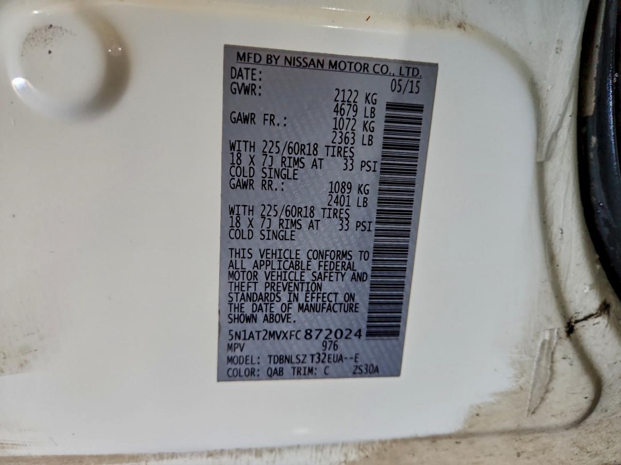 Nissan Rogue S Image 11