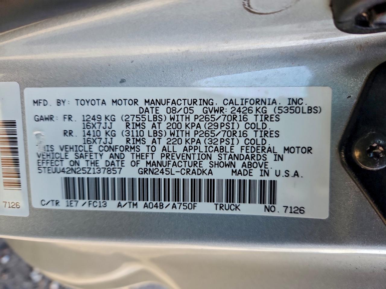 Toyota Tacoma Access Cab Image 8