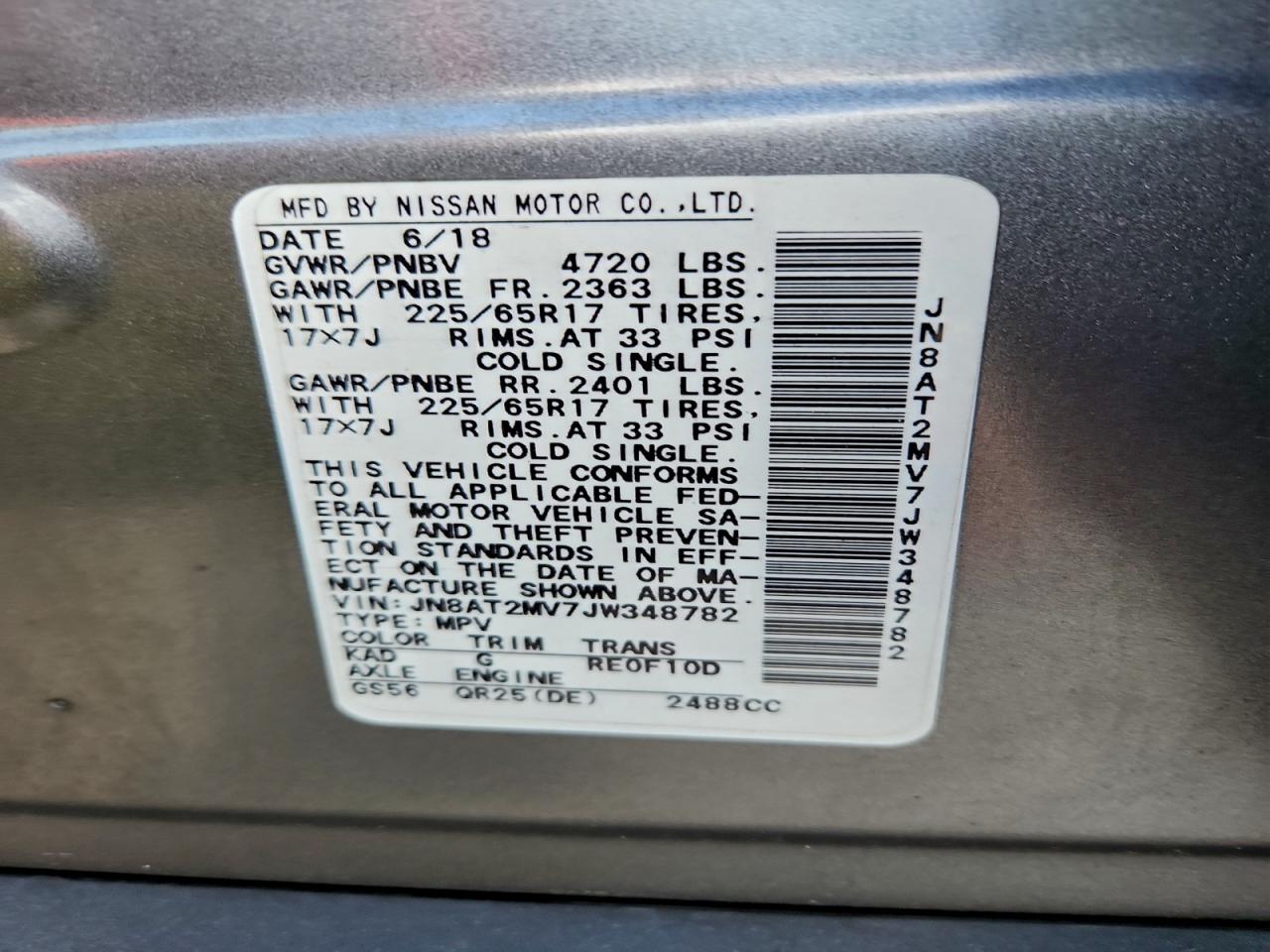 Nissan Rogue S Image 13