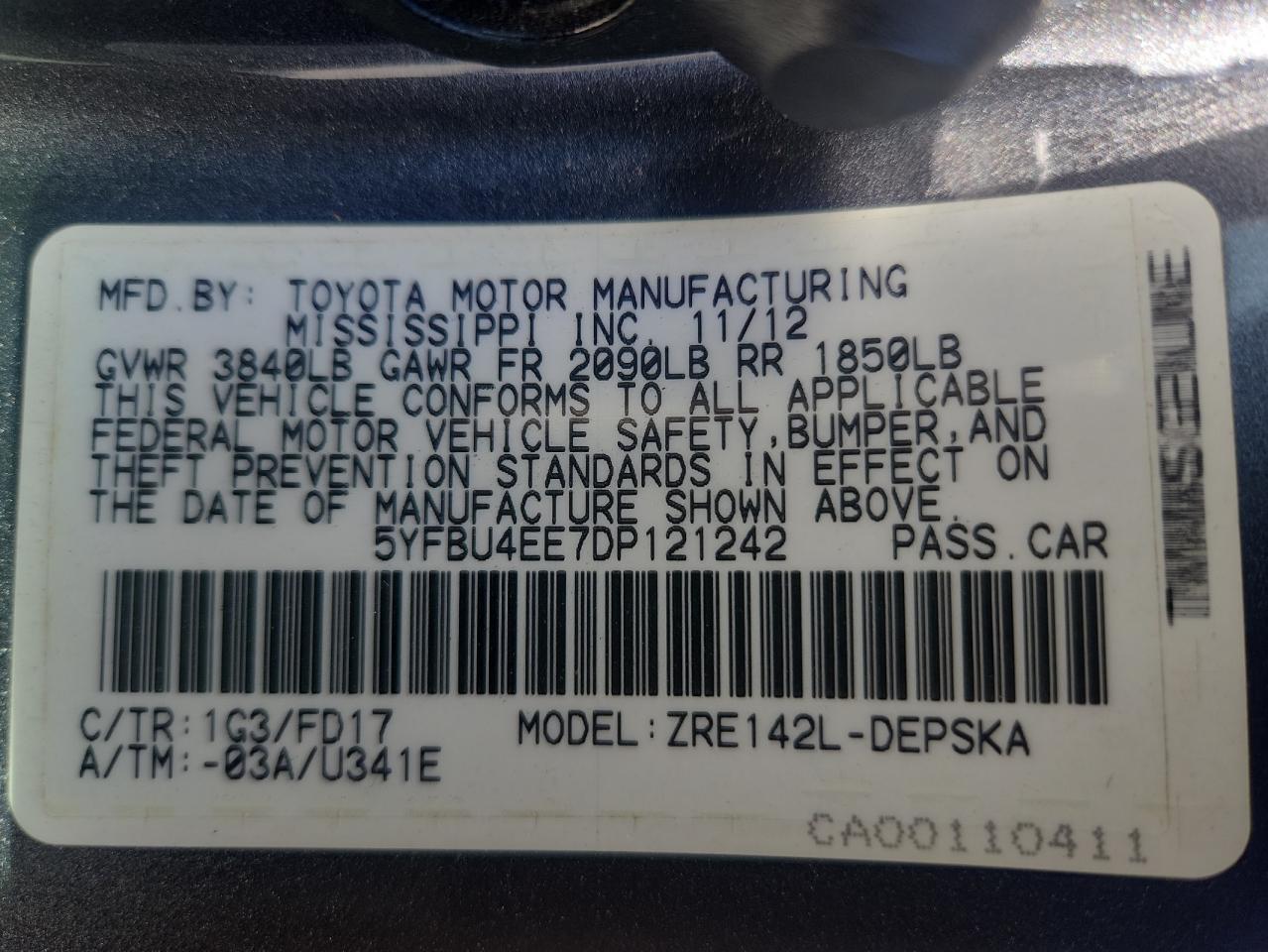 Toyota Corolla Base Image 13