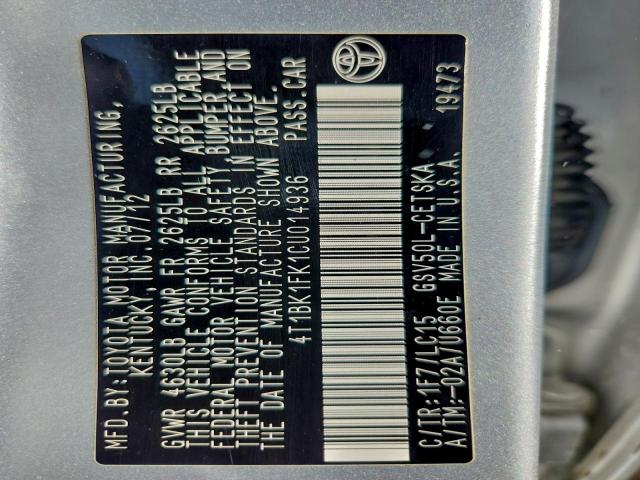 Toyota Camry Se Image 10