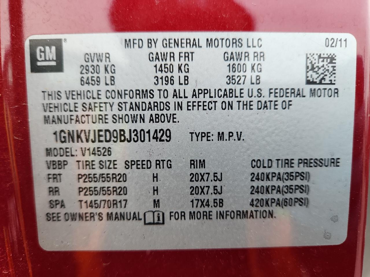 Chevrolet Traverse Lt Image 10