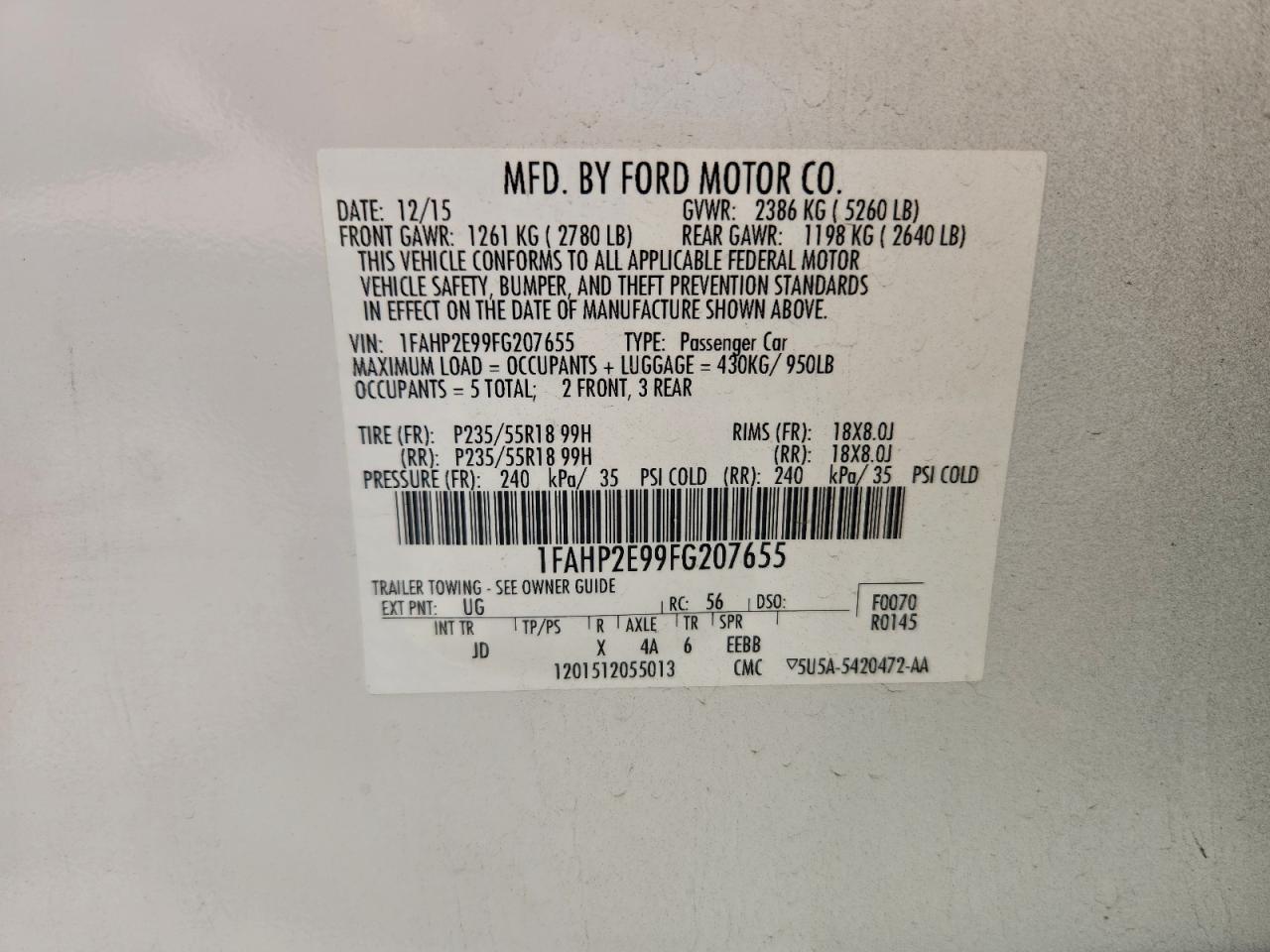 Ford Taurus Sel Image 12