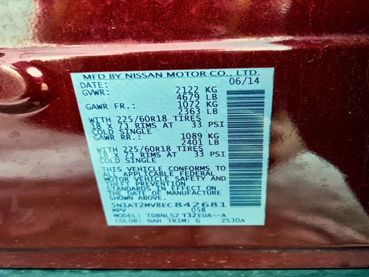 Nissan Rogue S Image 13