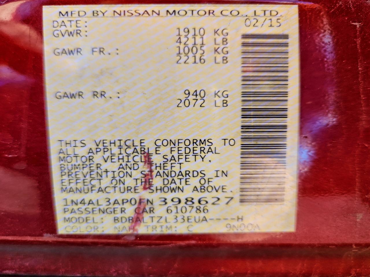 Nissan Altima 2.5 Image 12