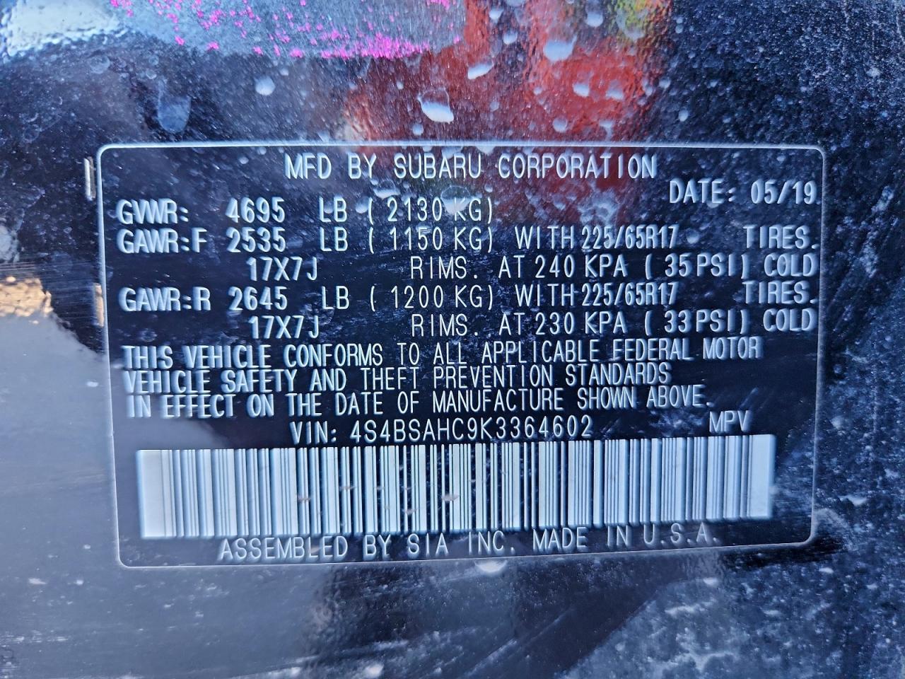 Subaru Outback 2.5i Premium Image 13