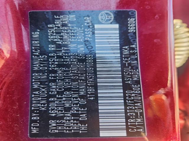 Toyota Camry Le Image 10