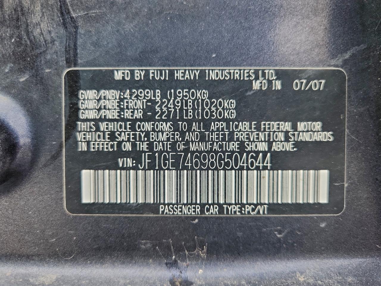 Subaru WRX Wrx Image 9