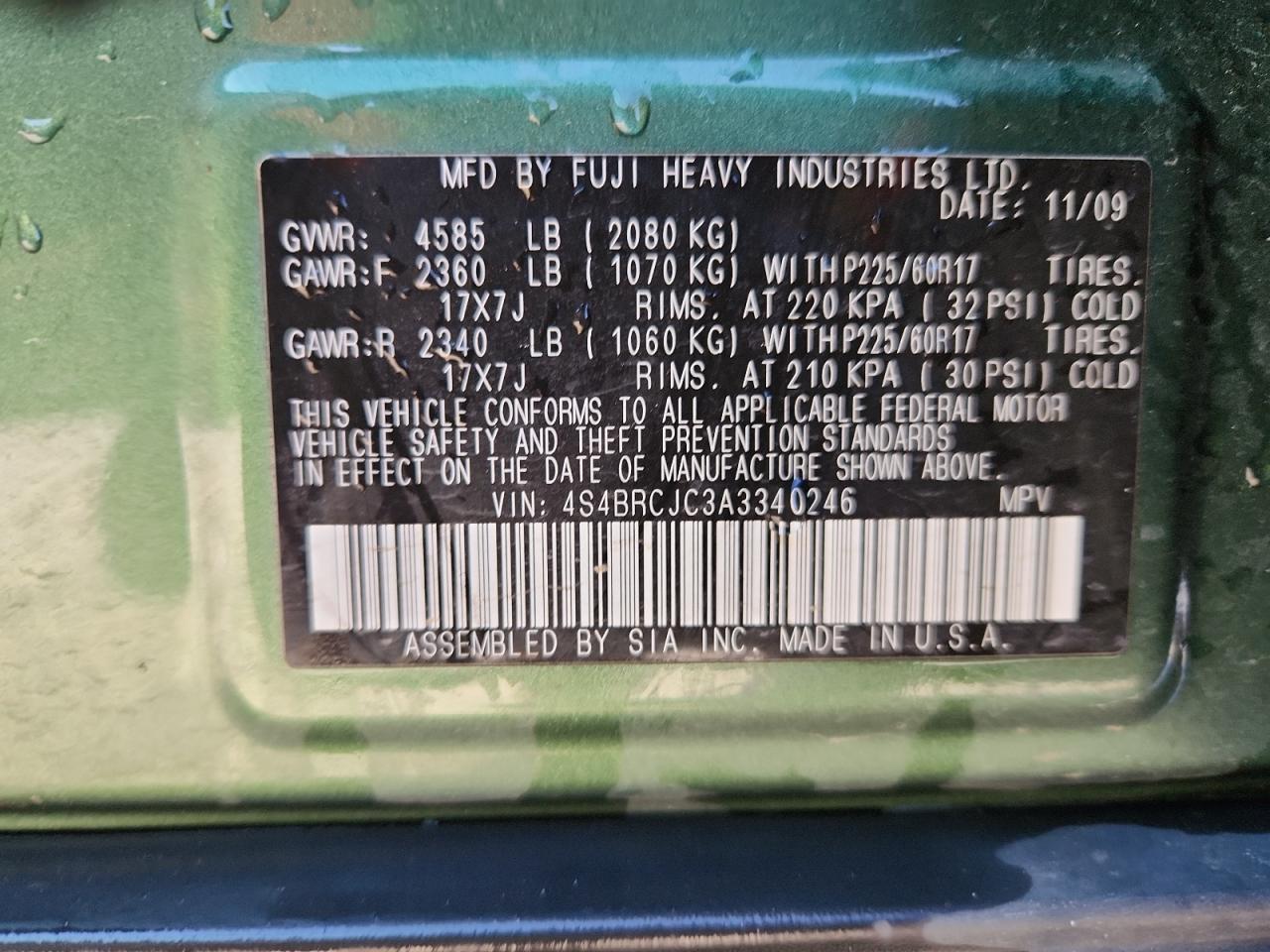 Subaru Outback 2.5i Limited Image 13