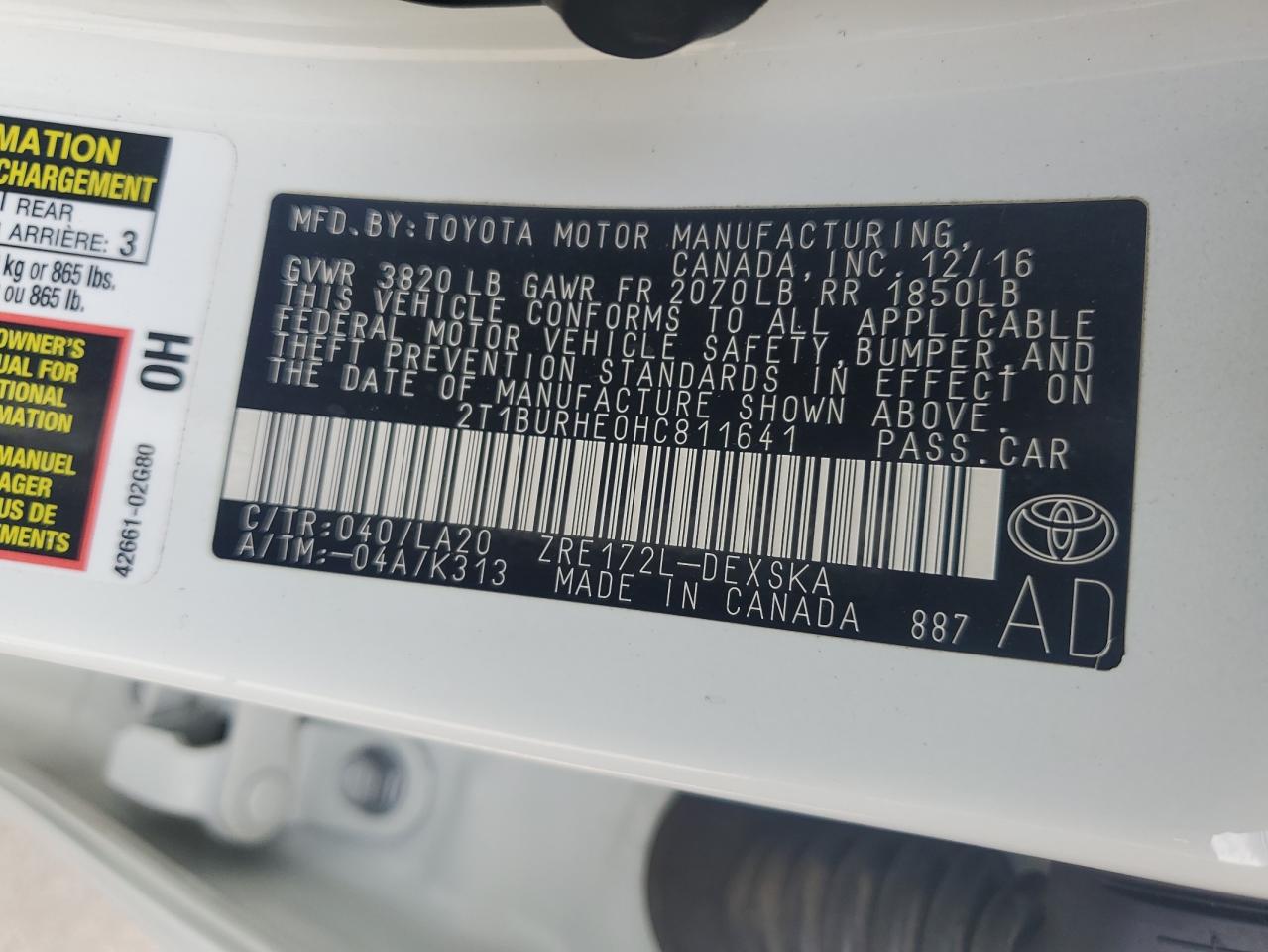 Toyota Corolla L Image 12