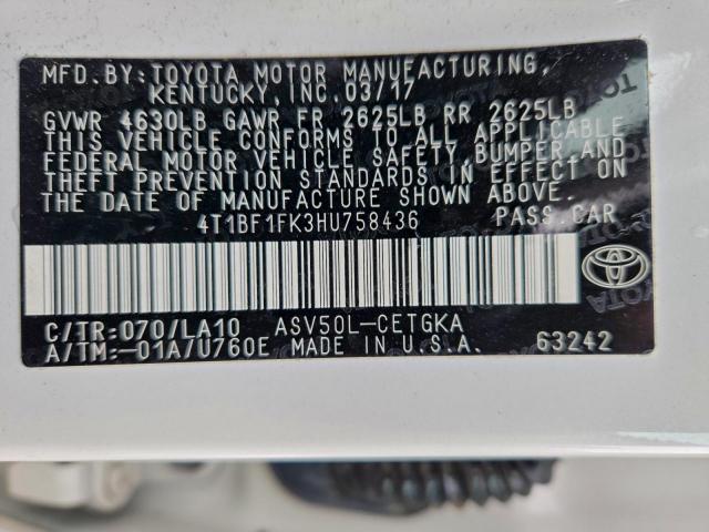 Toyota Camry Le Image 2