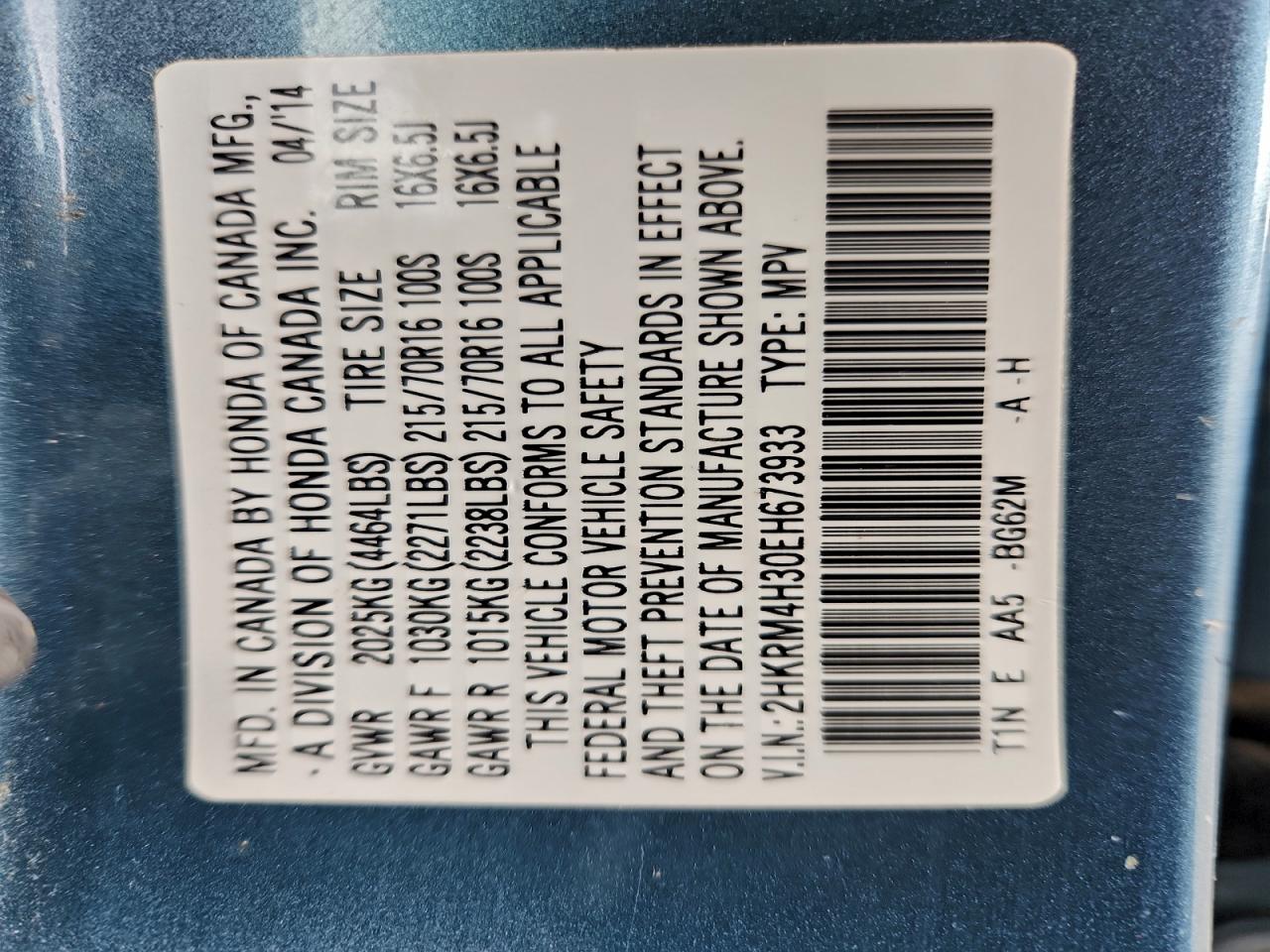 Honda Crv Lx Image 11