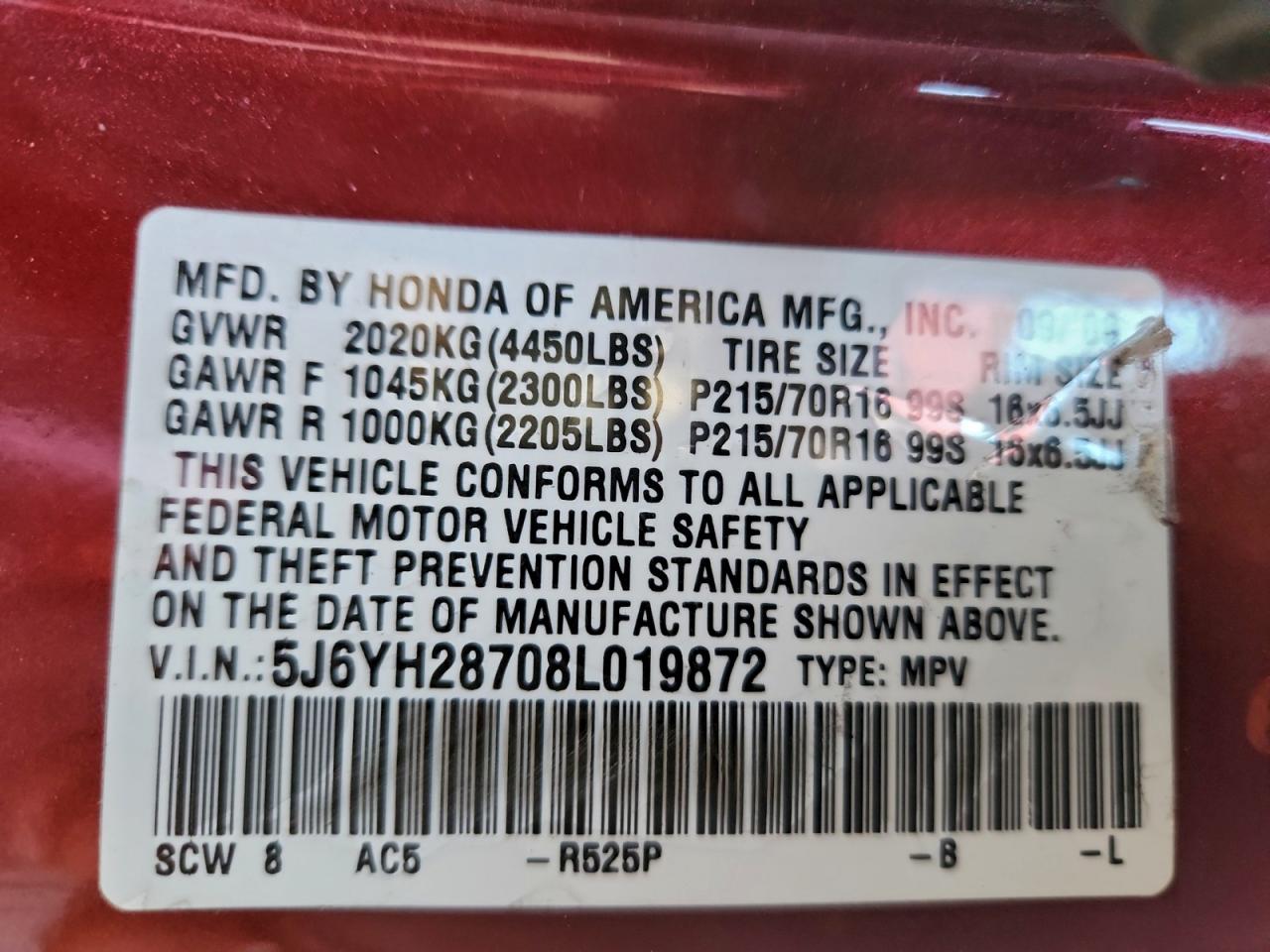 Honda Element Ex Image 9