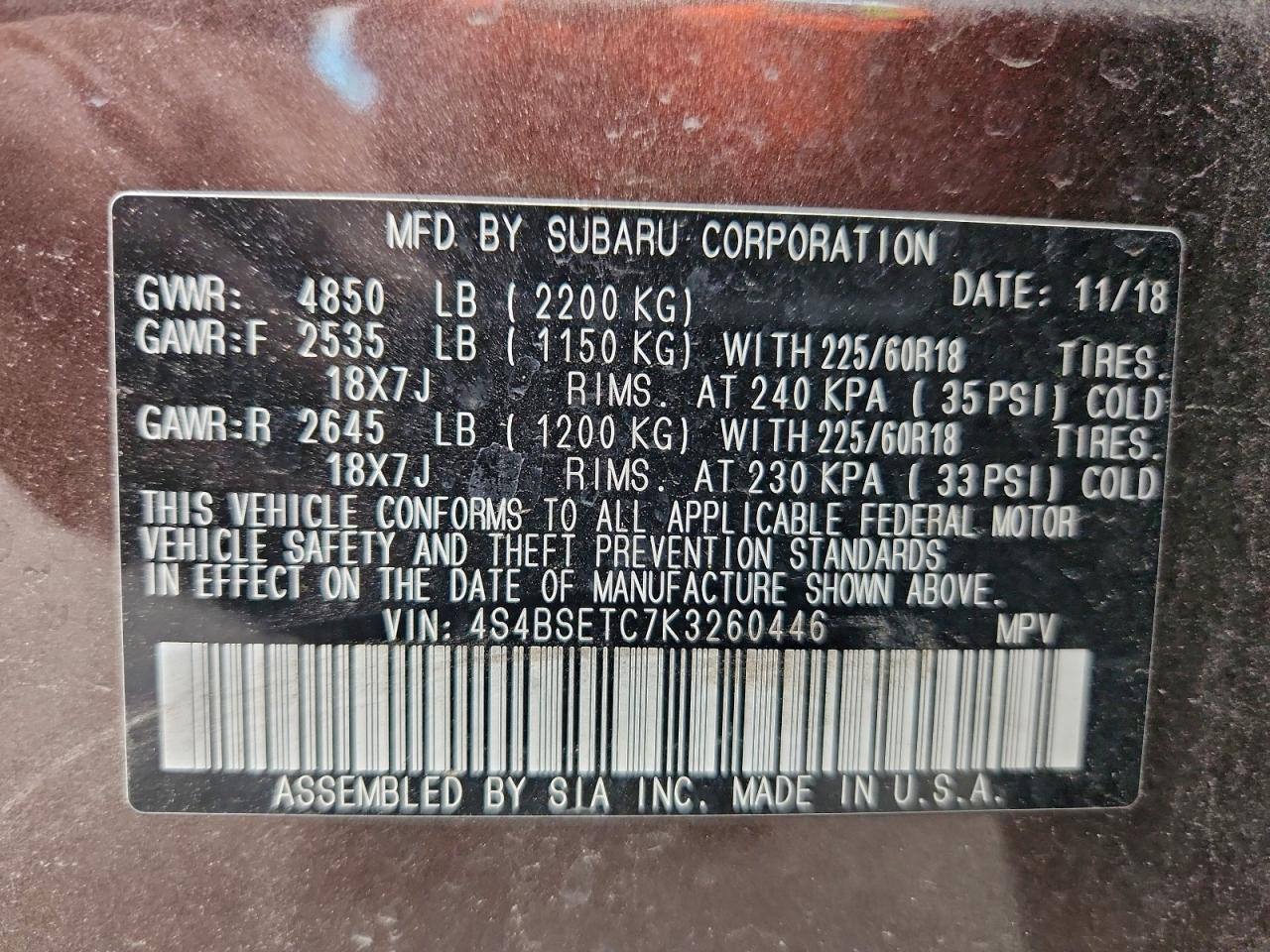 Subaru Outback Touring Image 11