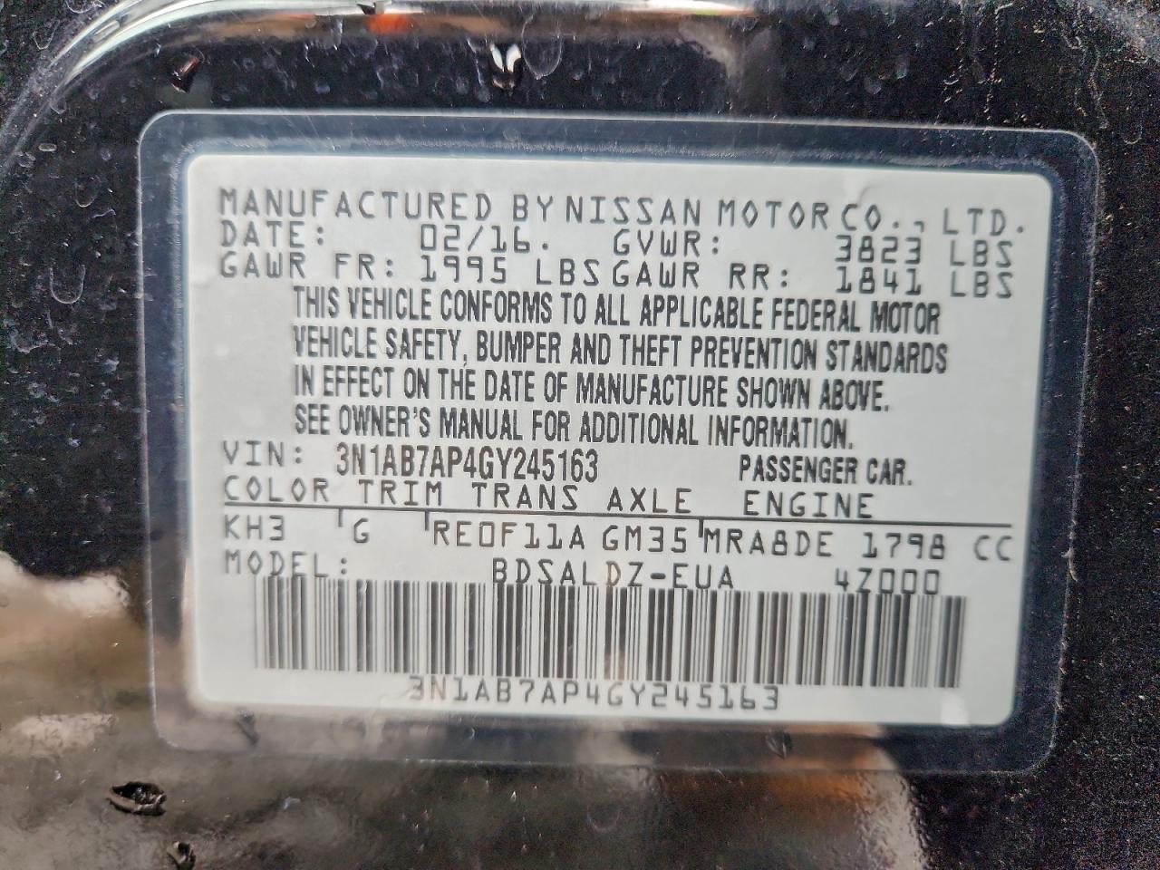 Nissan Sentra S Image 10