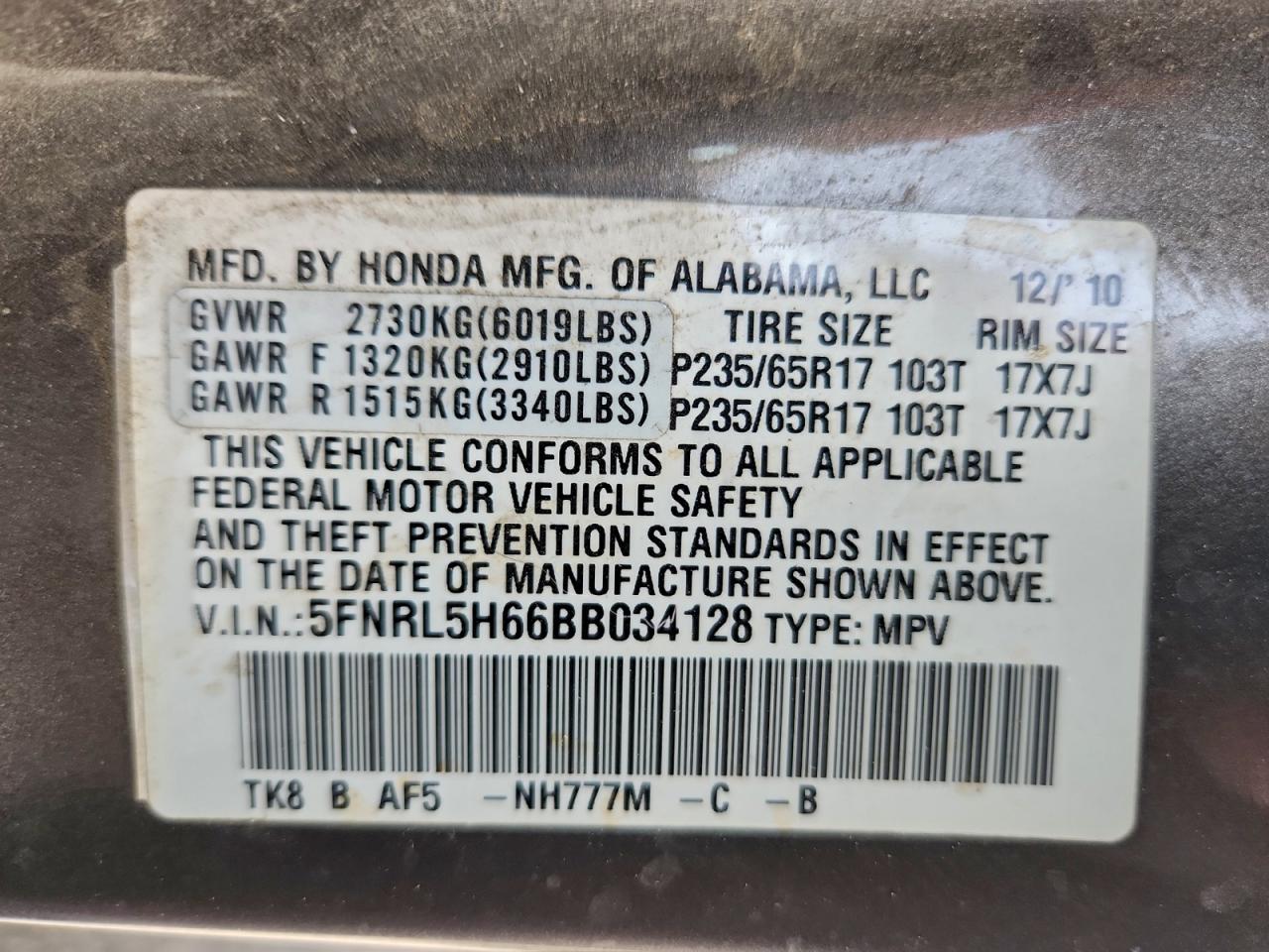 Honda Odyssey Exl Image 12