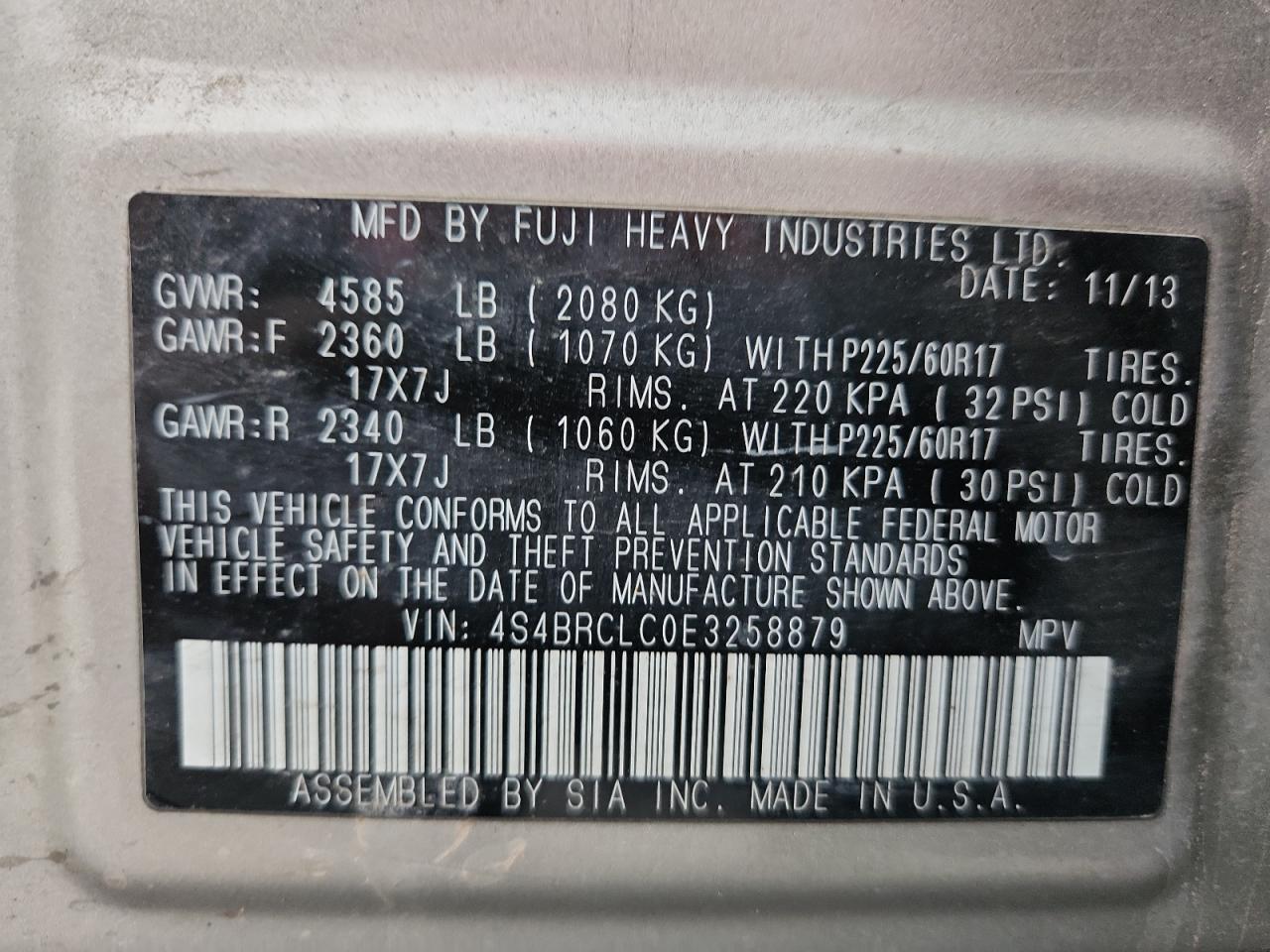 Subaru Outback 2.5i Limited Image 13