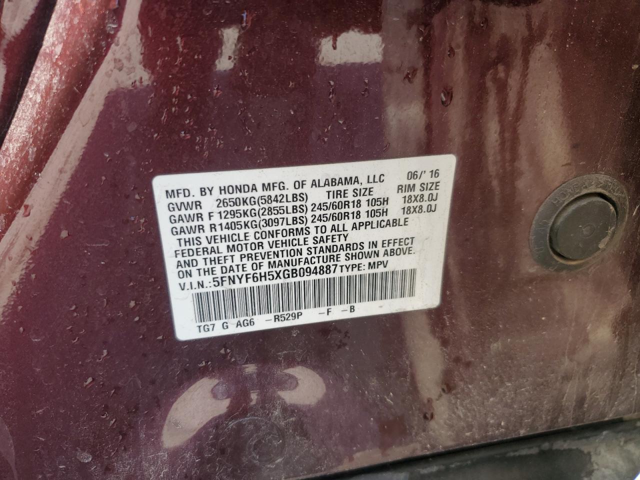 Honda Pilot Exl Image 7