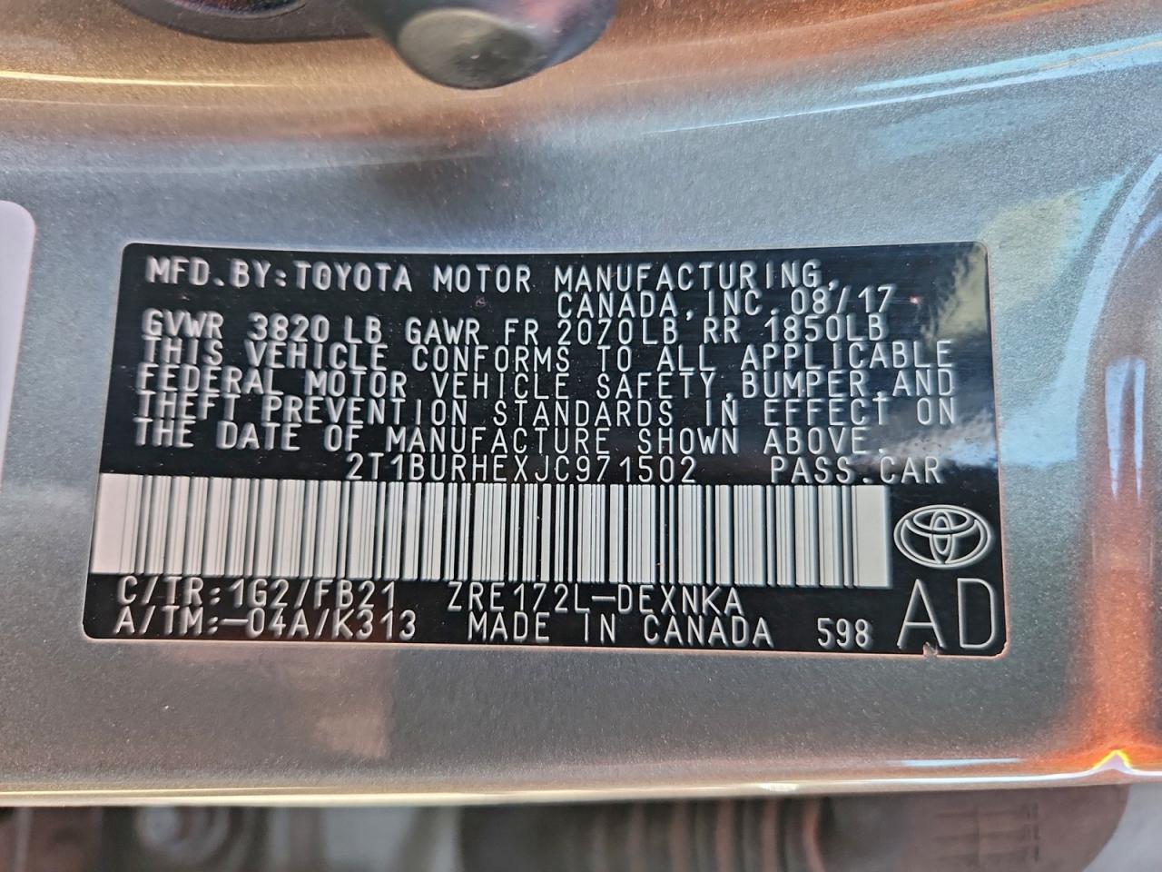 Toyota Corolla L Image 8