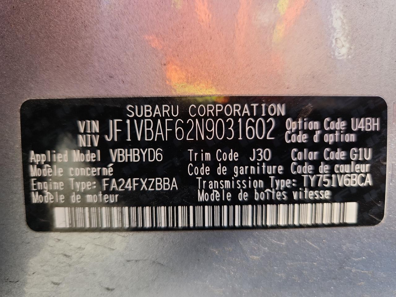 Subaru WRX Premium Image 9