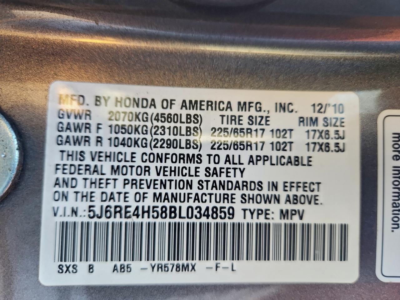 Honda Crv Ex Image 13