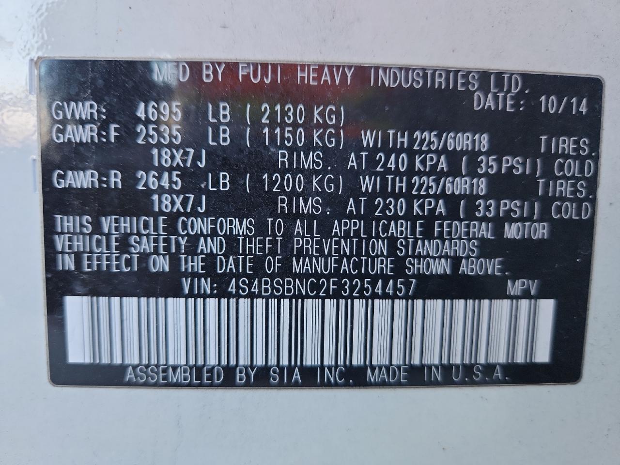 Subaru Outback 2.5i Limited Image 8