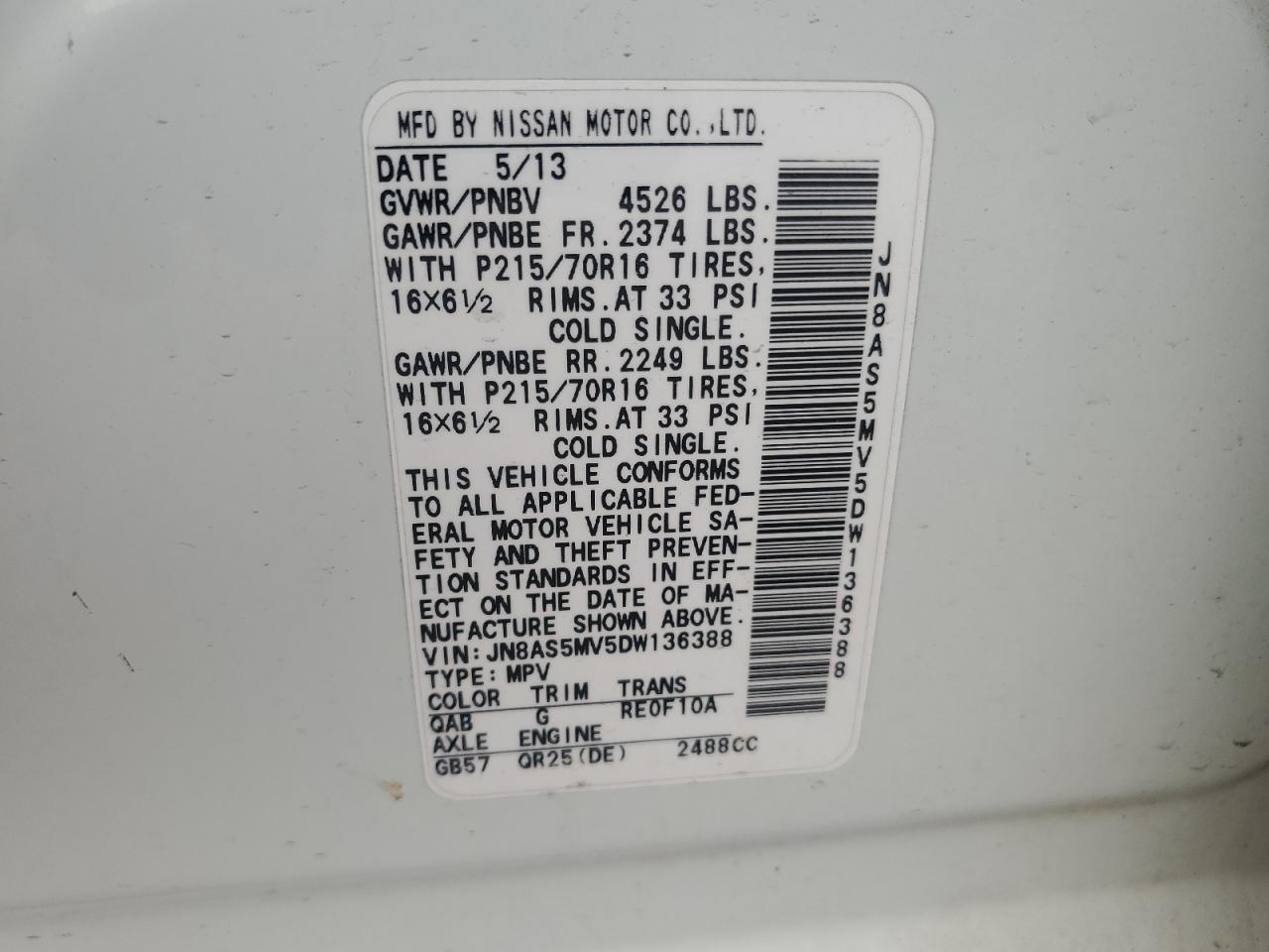 Nissan Rogue S Image 9