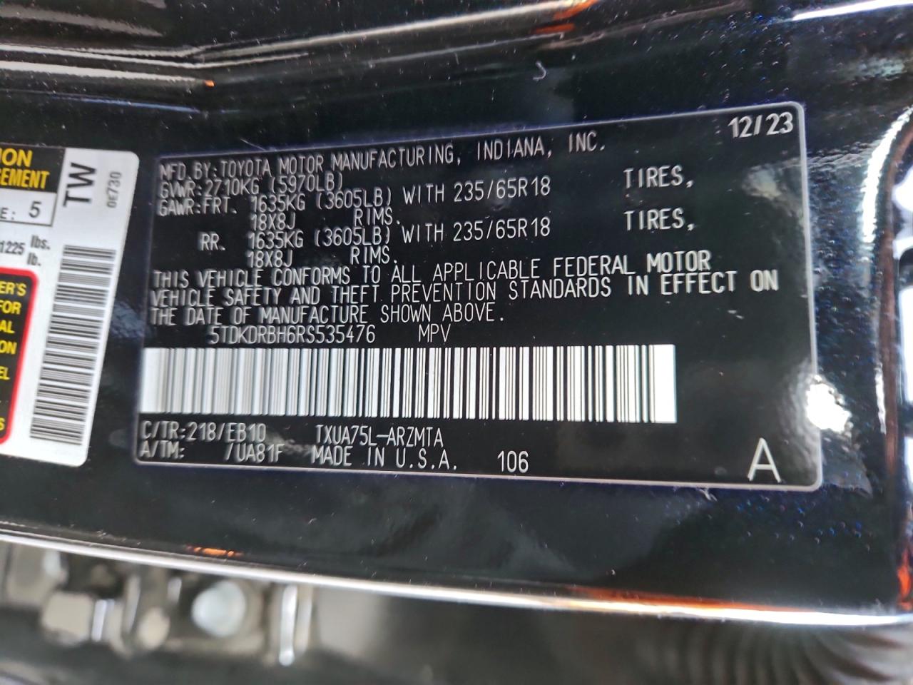 Toyota Highlander Le Image 10