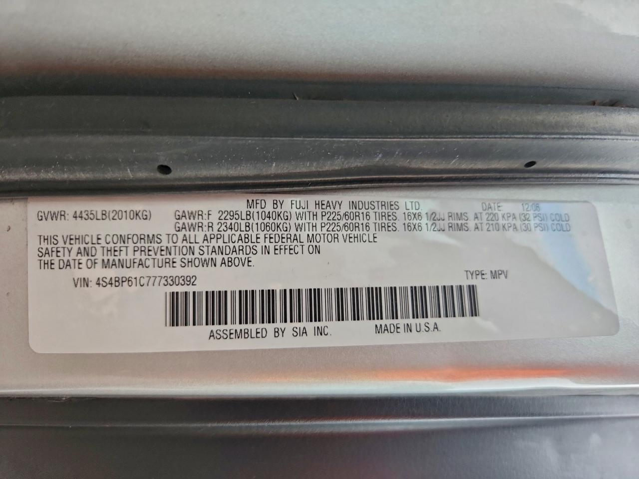 Subaru Outback Outback 2.5i Image 3