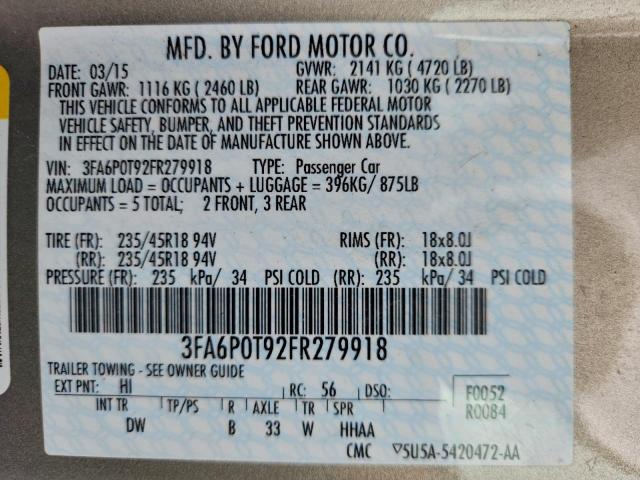 Ford Fusion Se Image 5