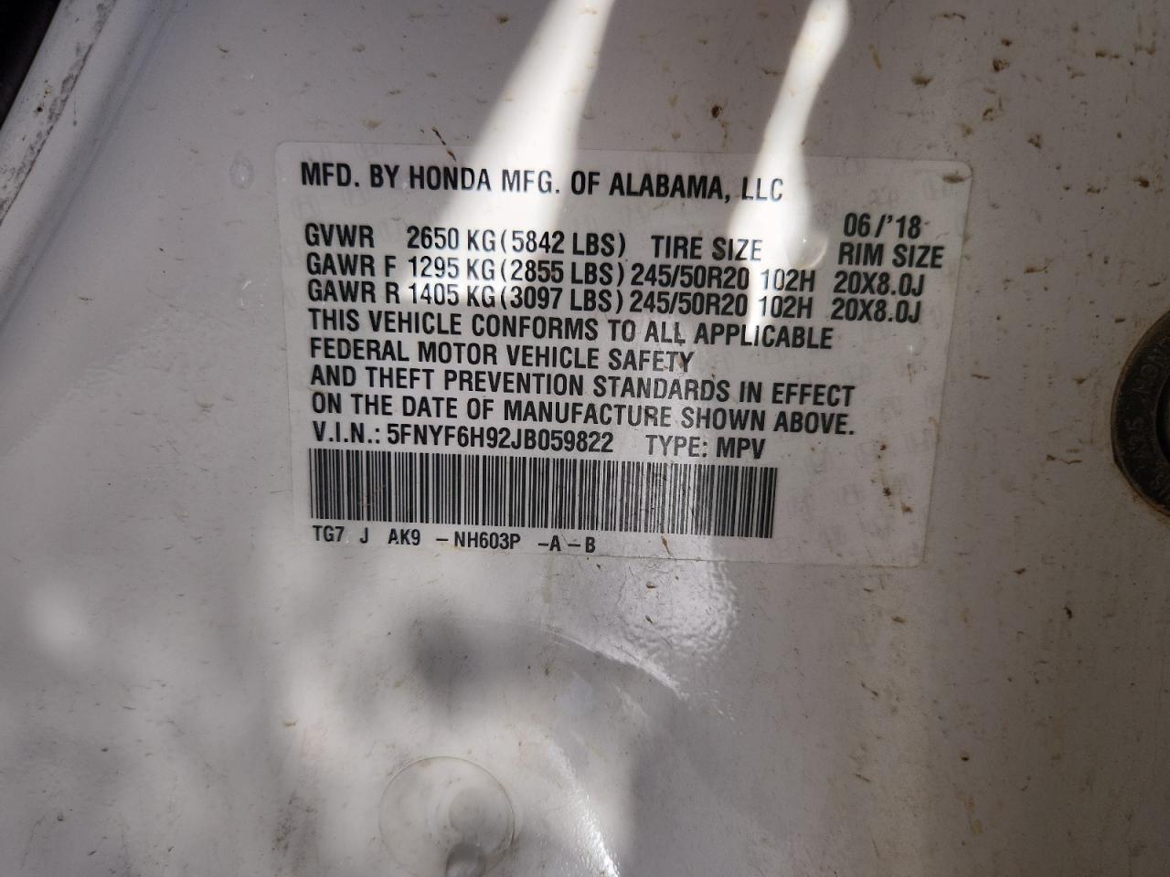 Honda Pilot Touring Image 10