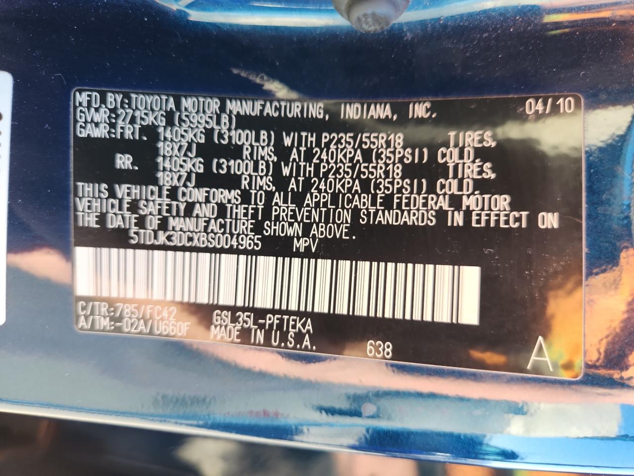 Toyota Sienna Le Image 9