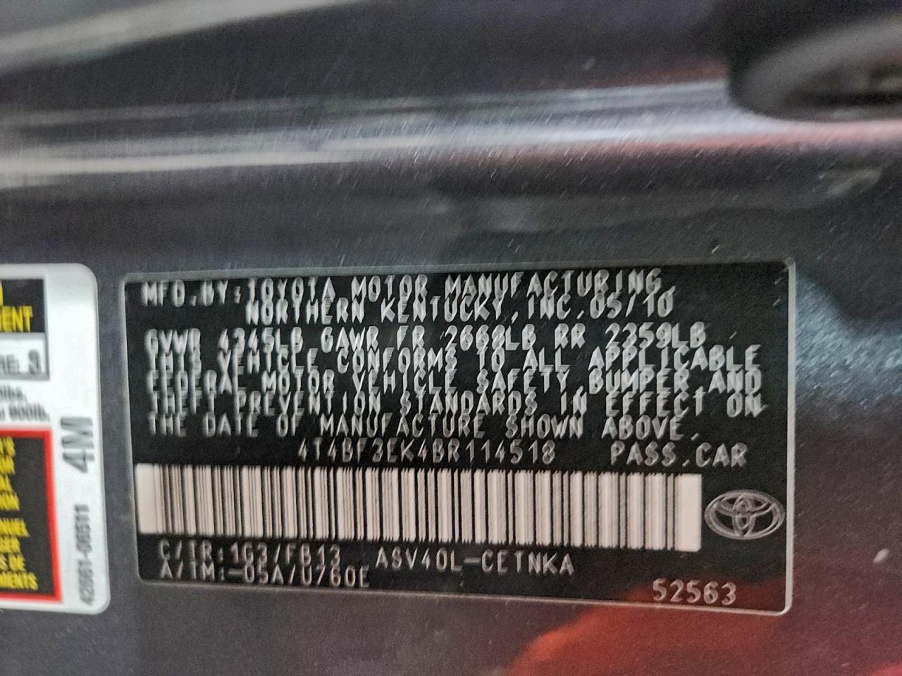 Toyota Camry Base Image 10